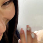 【素人】街角で声をかけてパンツの染みを見せてもらう 派遣事務員 まりなちゃん│パンじみ（ペロネ）│h_1651pgs00016