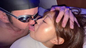 【素人】【個人撮影】赤城穂波の超長舌ディープキス＆ツバ鼻吸い│やっちまん│h_1651y00278