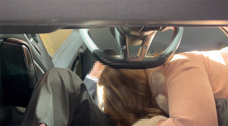 【素人】個人撮影車内@フェラチオ口内射精│カオス│h_189cha00048