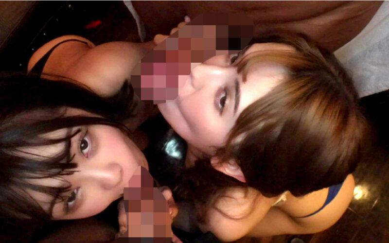 【素人】酔わせてワンチャン!?神出鬼没のまんベロ女子 話題のエロ過ぎる居酒屋店員2人まとめてBling Bling大乱交│若桃│ymdd00367