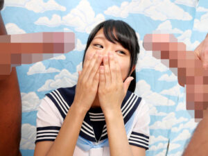 【素人】代々木で見つけた優しい女子校生に18cmメガチ○ポを素股してもらったらこんなヤラしい事になりました。 渚ひまわり│IENF│1ienfa05403