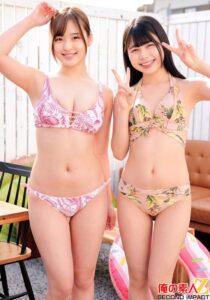 【素人】素人水着ギャルと密着混浴ローションプレイ！全身ぬるぬるでソープ体験するりょうちゃんとりりちゃん│俺の素人-Z- SECOND IMPACT│h_1732orecs00626